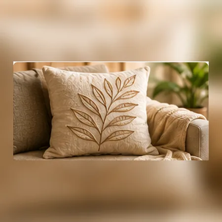 Almofada Decorativa Folhas 45x45cm